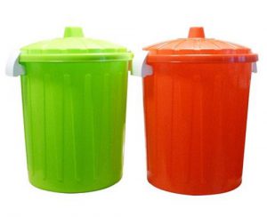 سطل زباله پلاستیکی درب دار