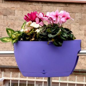 خرید اینترنتی گلدان پلاستیکی خورجینی